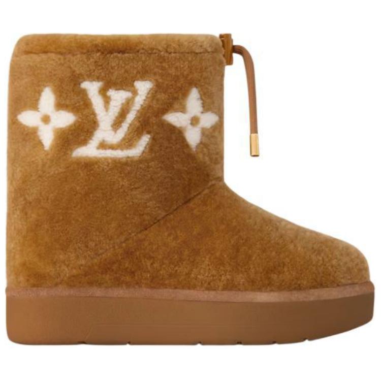 LOUIS VUITTON SKI Skiing Series Ankle Boots Women's Brown
