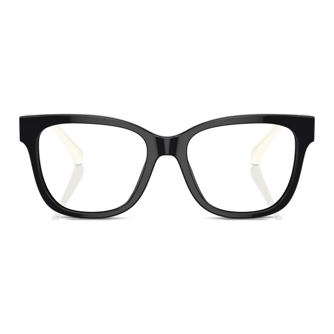 CHANEL Acetate Irregular Shape Eyeglass Frames Women's Black