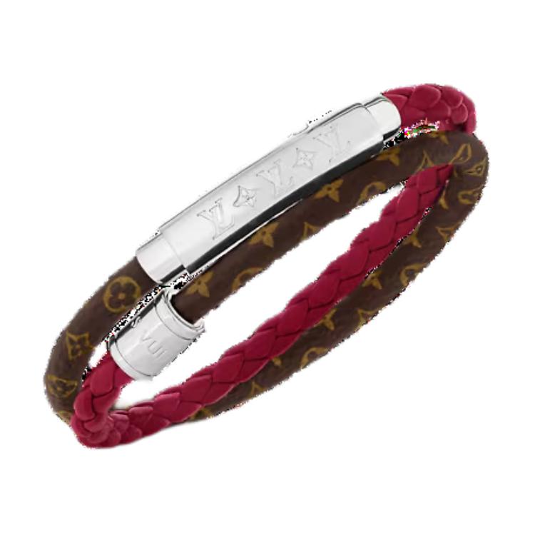 LOUIS VUITTON M8832E Monogram Double Spin Bracelet