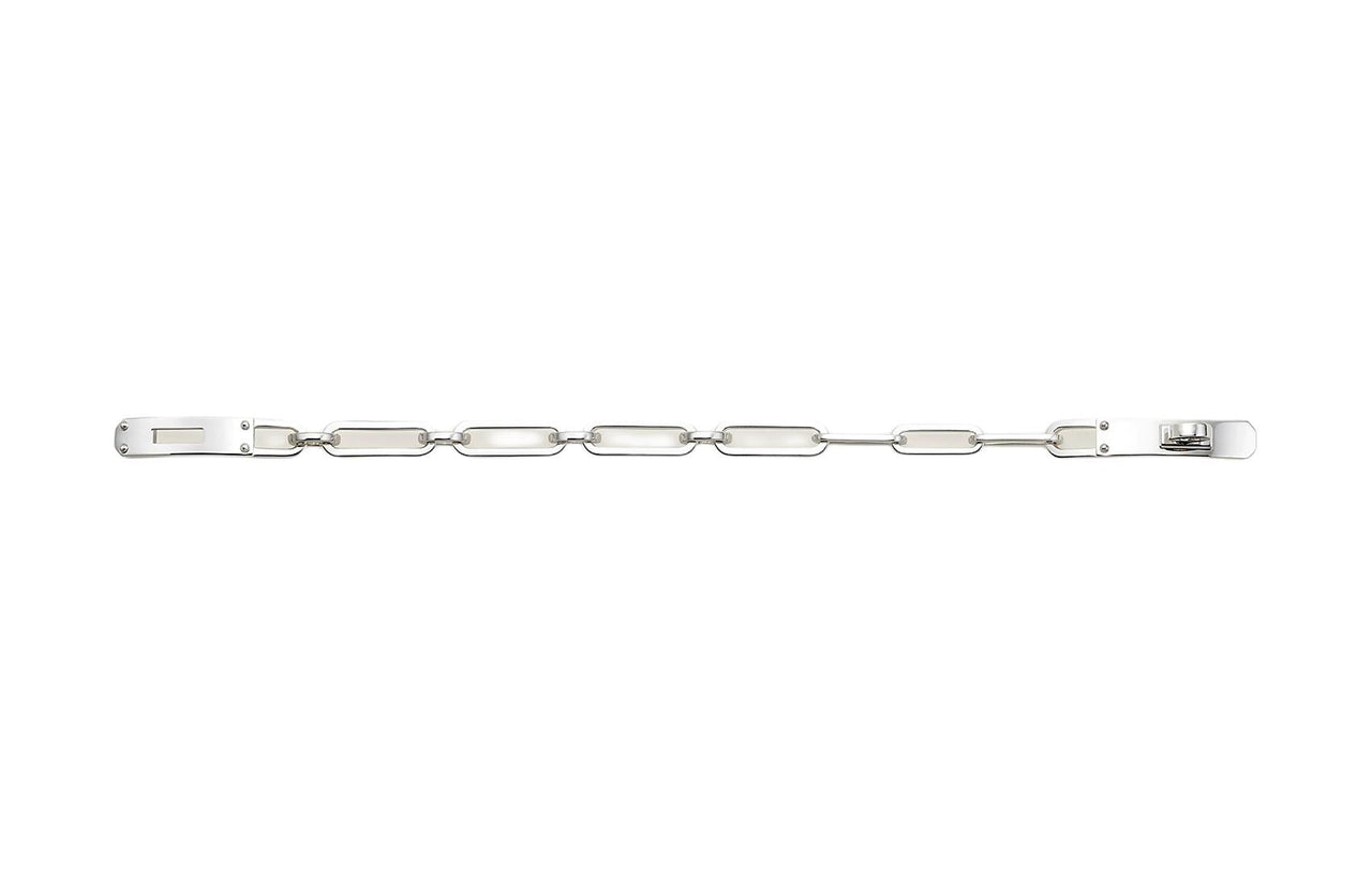 HERMES 925 Sterling Silver Bracelets Unisex Silver