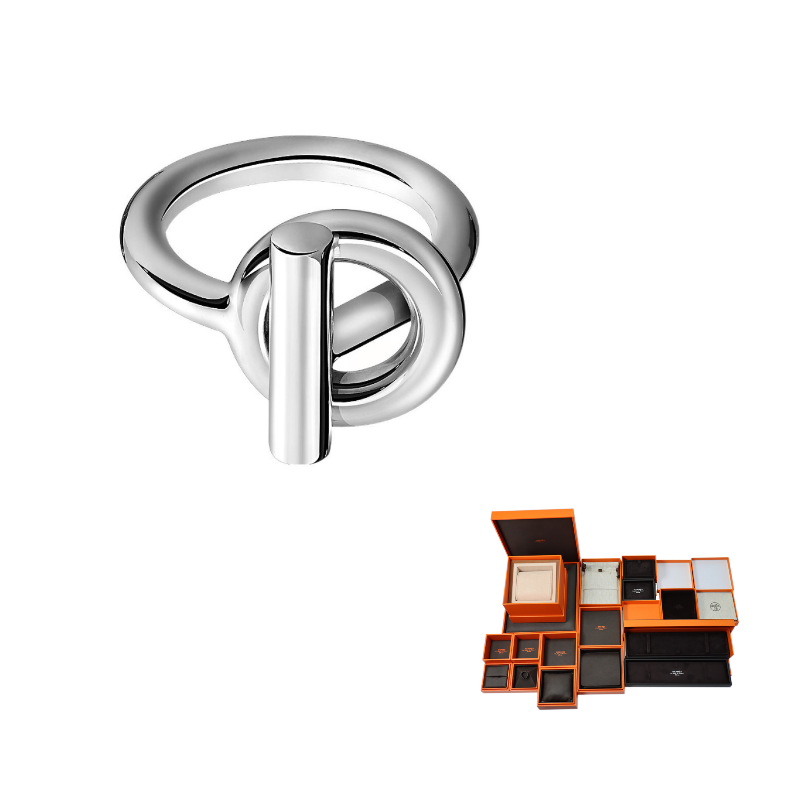 HERMES 925 Sterling Silver Rings Unisex