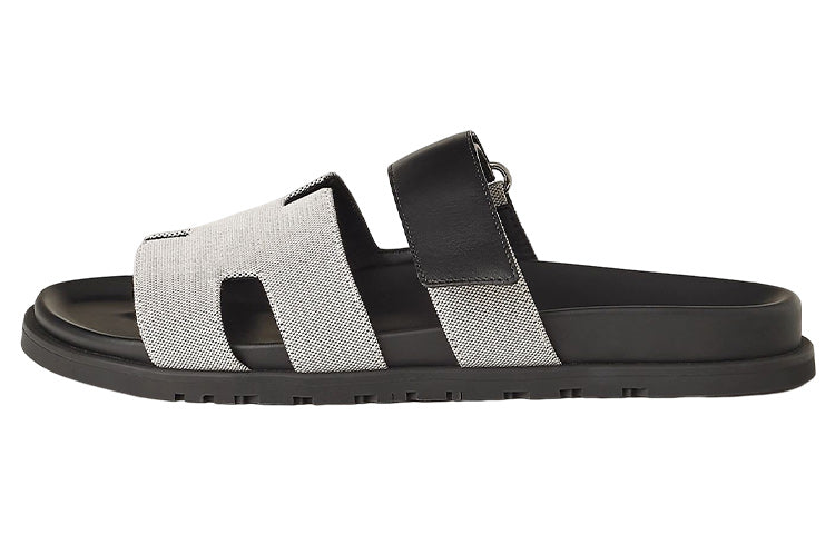 HERMES Chypre Prunoir / Noir Canvas Men's