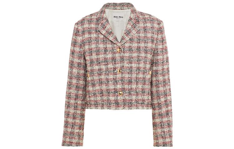 MIU MIU Cropped Coats Women's Multicolor