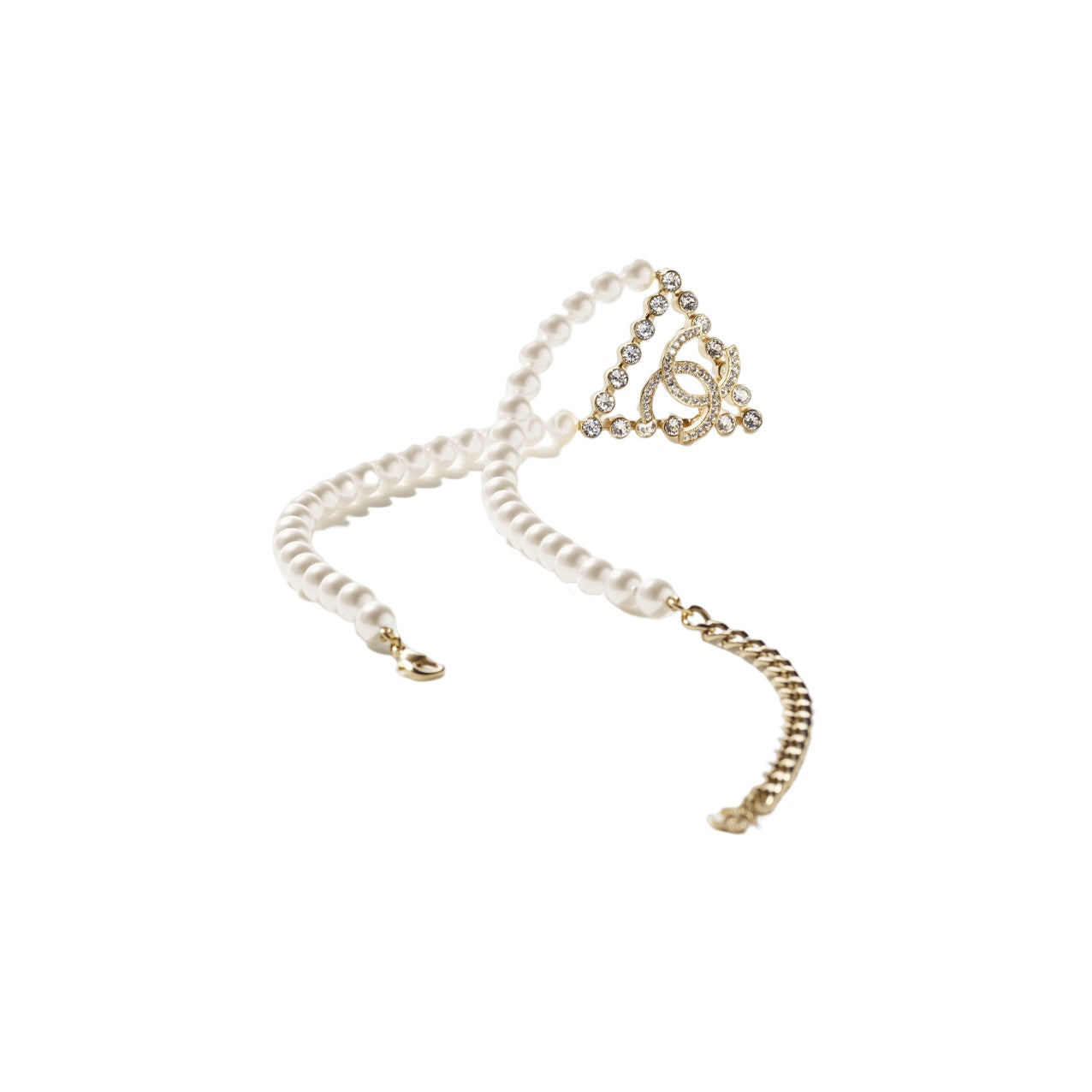 CHANEL Necklaces Women's Gold