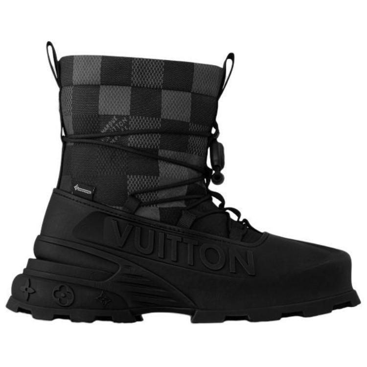 LOUIS VUITTON SKIing Collection Ankle Boots Men's Black