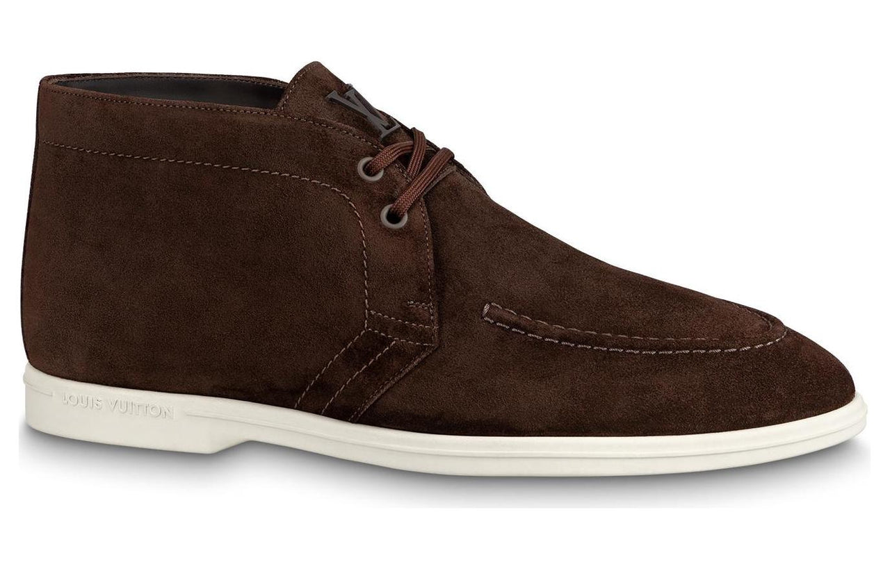 LOUIS VUITTON Estate Ankle Boots Men's Brown
