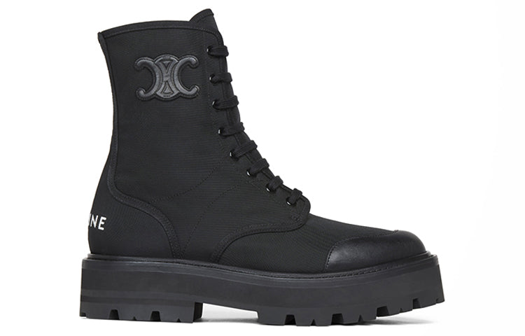 CELINE Bulky Ankle Boots 4.5cm Women's Black