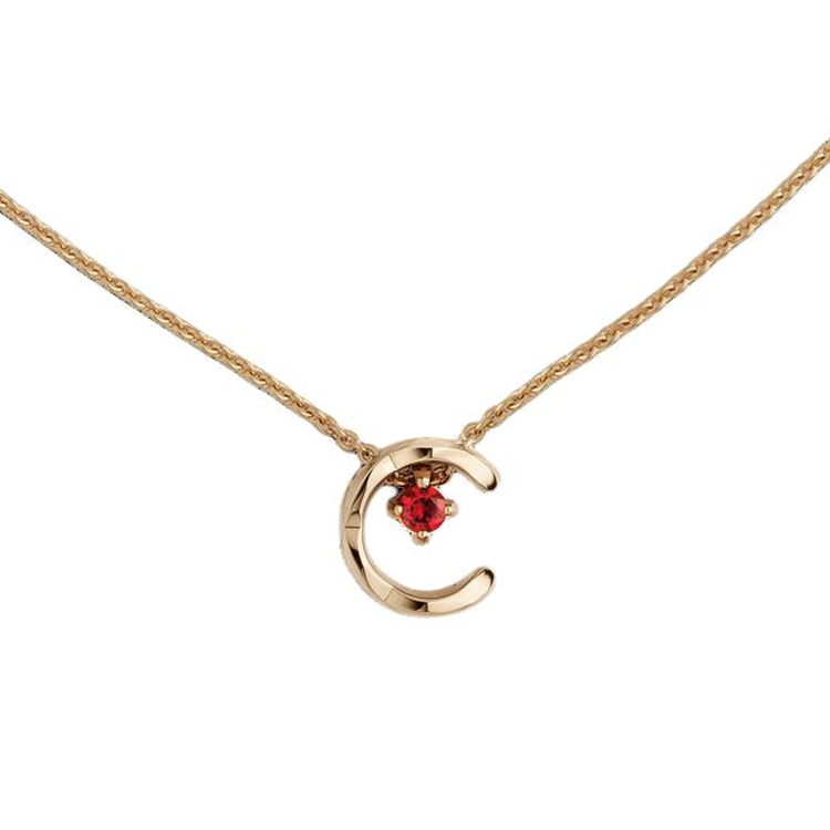 CHANEL Ruby Necklaces Women's Beige