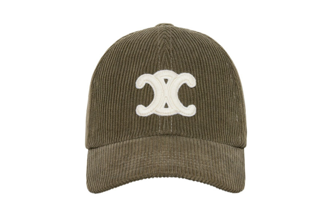 CELINE Cotton Baseball Caps Women's Umber