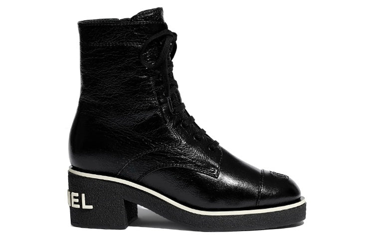 CHANEL Ankle Boots 4.5cm Women's Black