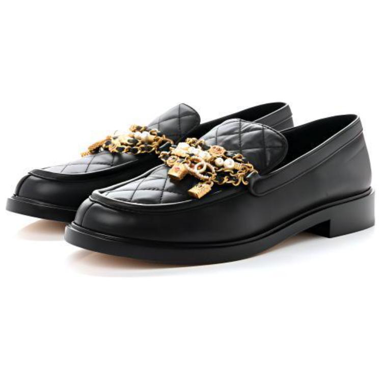 CHANEL Loafers Women's Black