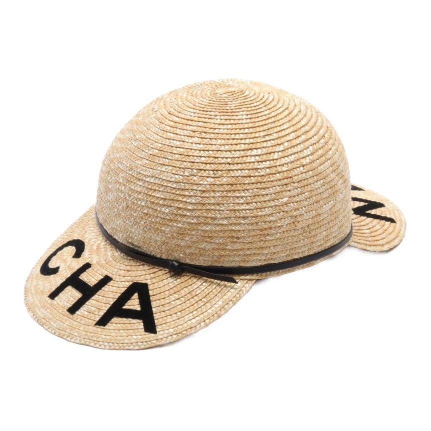 CHANEL 1986 1988 Logo print Hat