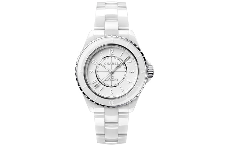 CHANEL J12 Collection Wrist Watch Automatic Mechanical Movement Ceramic Strap White Dial Unisex