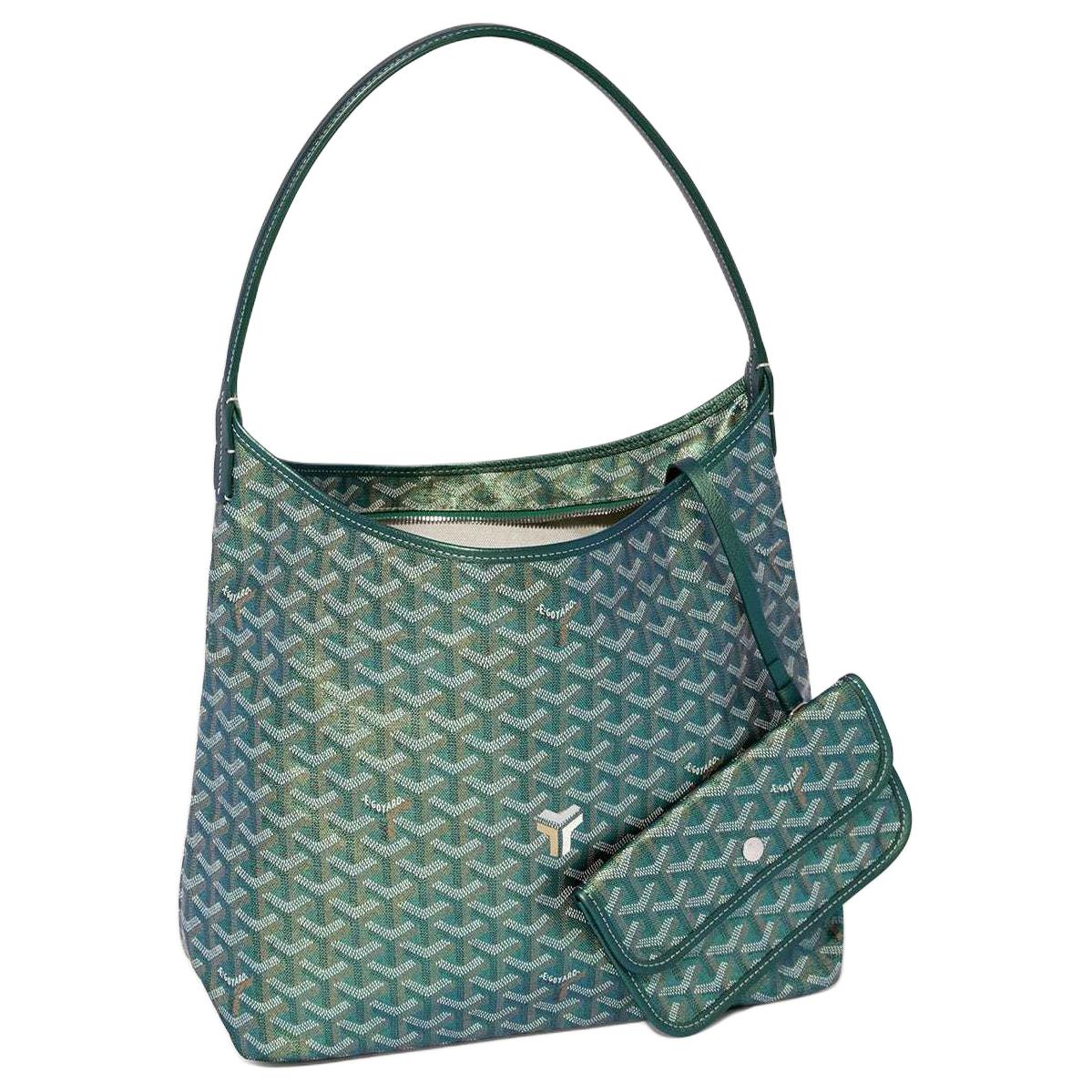 GOYARD Bohème Hobo Canvas With Calfskin Hobo Bag Handbag Shoulder Bag Women's Pearl Green