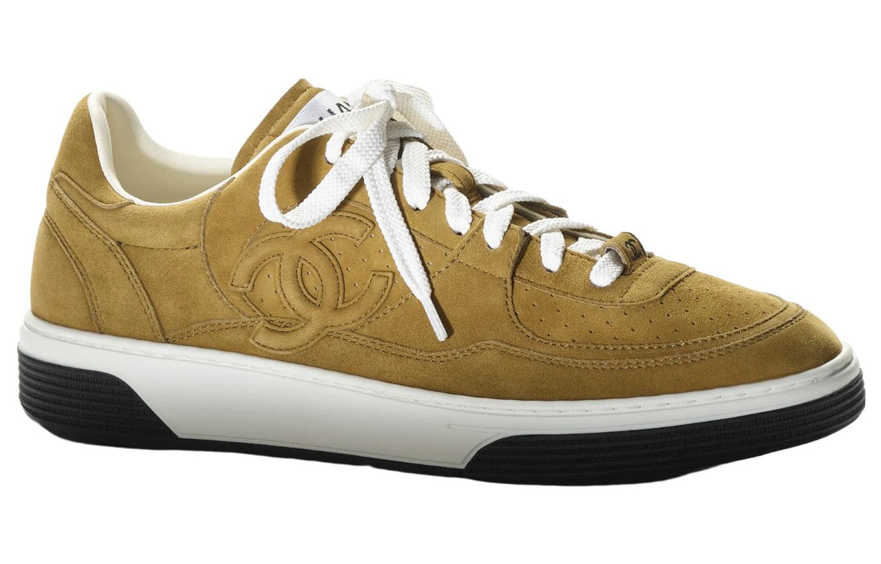 CHANEL Low-Top Skateboard Shoes Women's Green