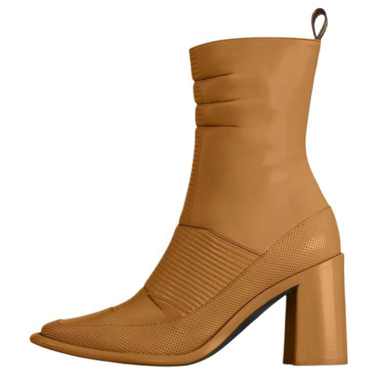 LOUIS VUITTON Berlin Ankle Boots 8cm Women's Umber