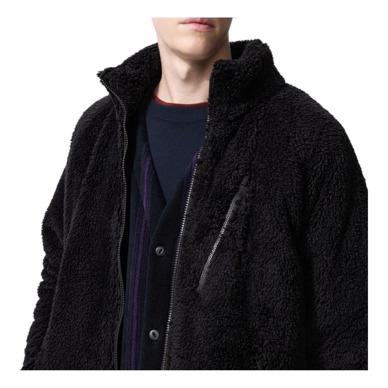 Uniqlo x Needles Fleece Jacket 'Black' 480408-09