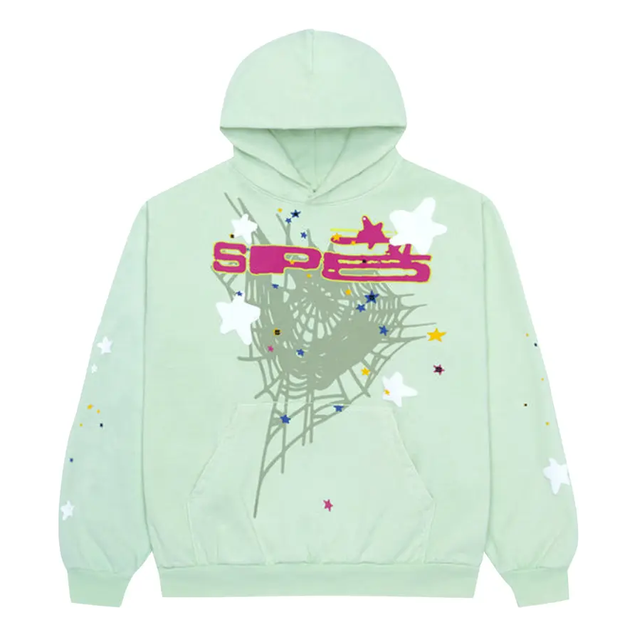 Sp5der Hoodie 'Mint' SP5-LIME-HD