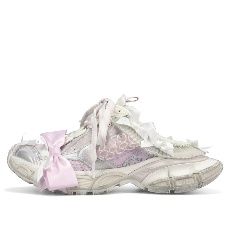(WMNS) Balenciaga 3xl Lace Mule in 'White Light Pink' 825468WXLMC9050