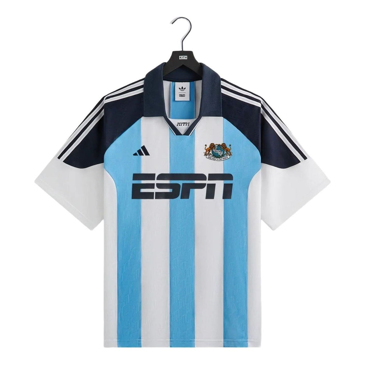 KITH For Adidas Football Espn Jersey 'White Blue' JF3233