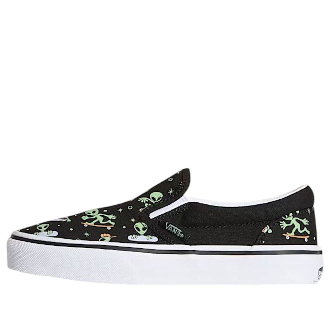 (PS) Vans Classic Slip-On 'Black Green' VN000D0JYJ7