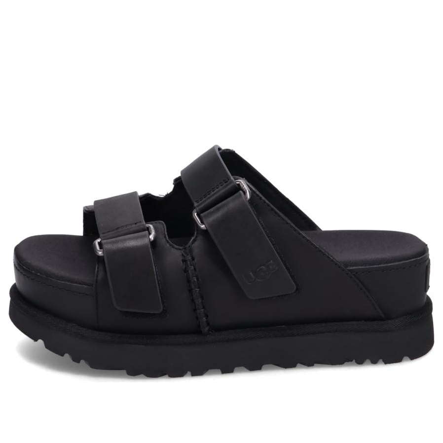 (WMNS) UGG Goldenstar Hi Slide Sandal 'Black' 1152651-BLK