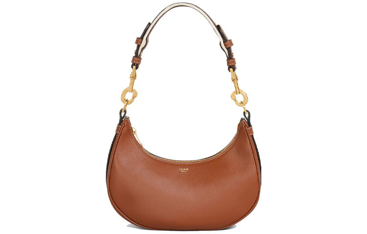 CELINE AVA Smooth Calfskin Shoulder Bag Handbag Shoulder Bag Women's Tawny