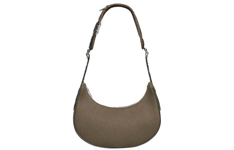 CELINE AVA Polyamide Shoulder Bag, Handbag, Shoulder Bag Medium Size Unisex Khaki Green