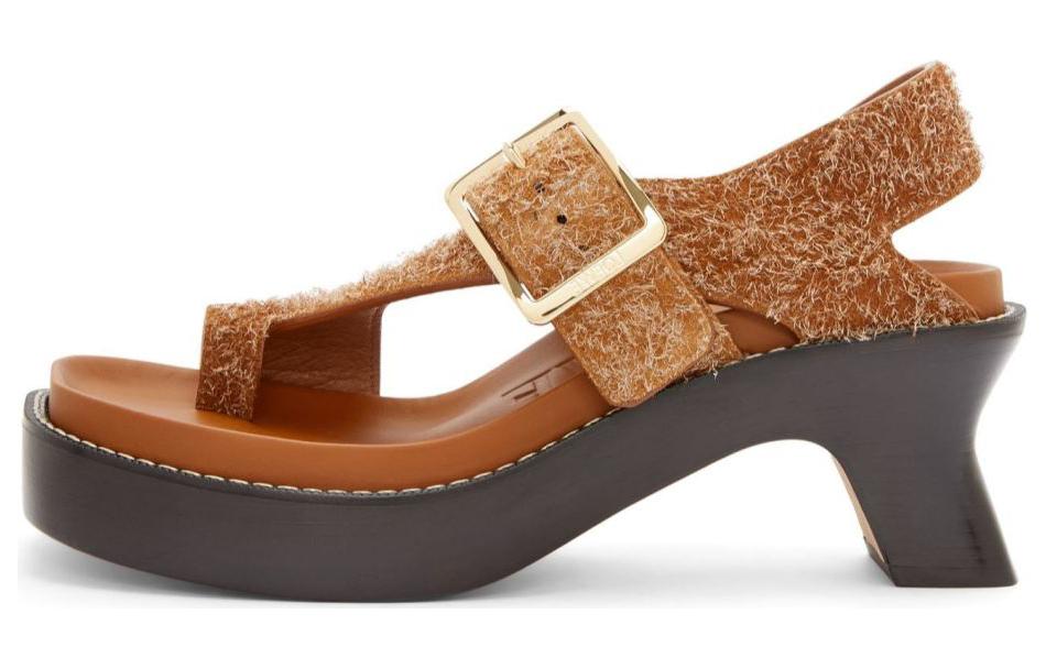 LOEWE 70mm Ease Brushed-suede Sandals