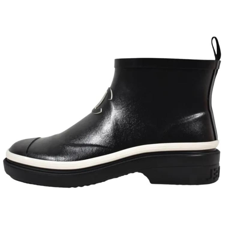 CHANEL Ankle Boots Women's Black