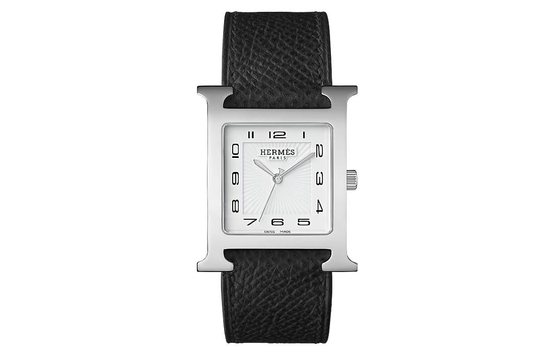 HERMES Heure H Wrist Watch Quartz Movement White Dial Women's