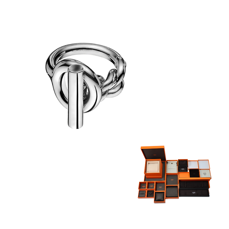 HERMES 925 Sterling Silver Rings Women's