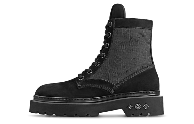 LOUIS VUITTON Ranger Ankle Boots Men's Black