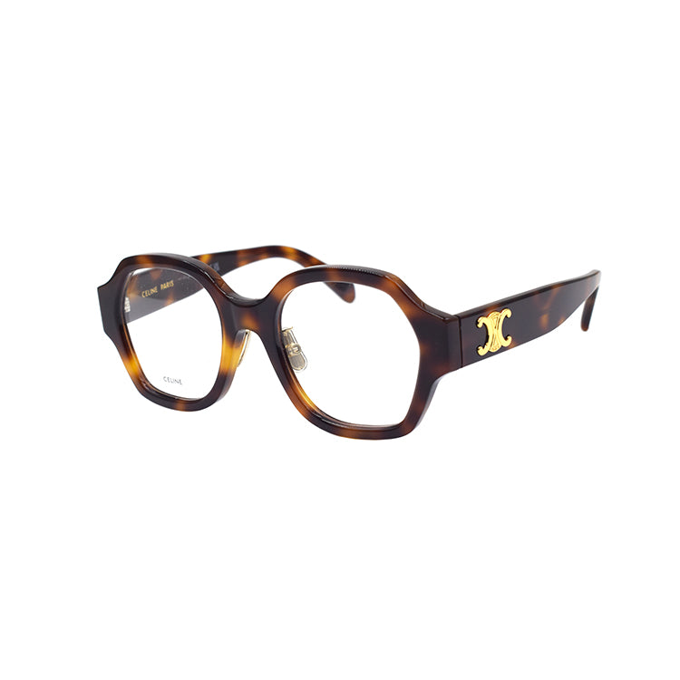 CELINE Irregular Shape Eyeglass Frames Women's Tortoiseshell