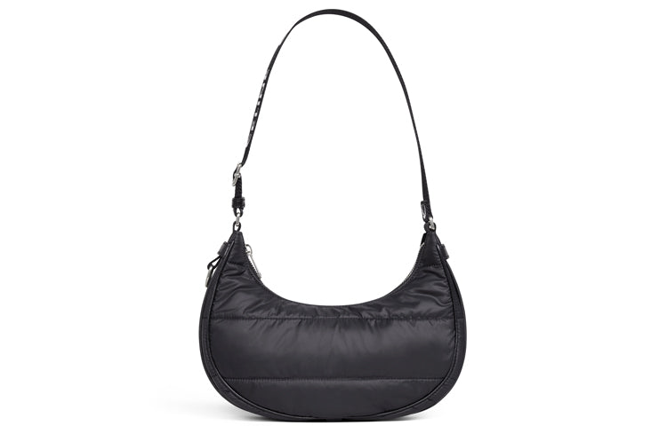 CELINE AVA Cow Leather Portable Handbag Shoulder Bag Men's Black