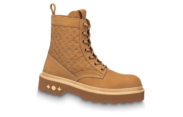 LOUIS VUITTON Ranger Ankle Boots Men's Brown