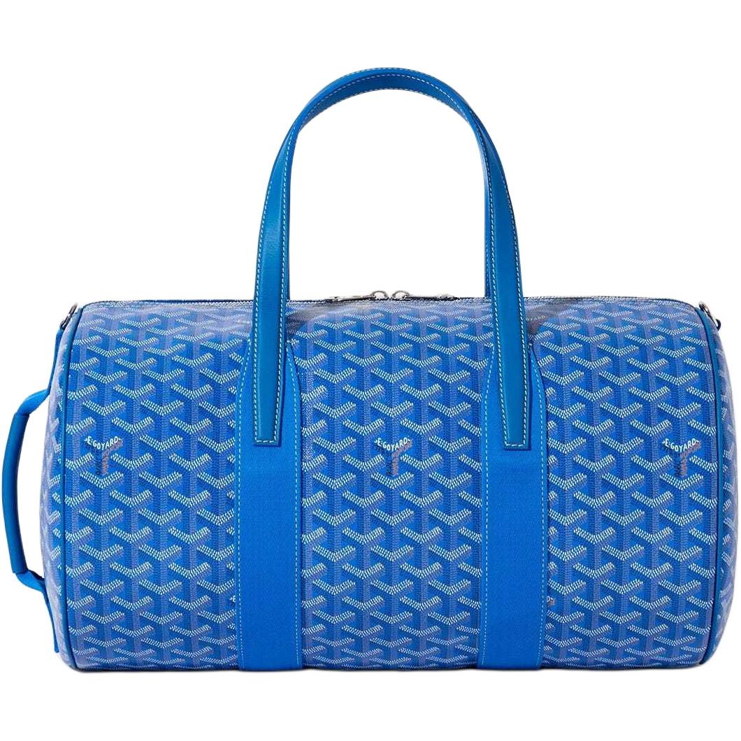 GOYARD Canvas With Calfskin Sports Bag Travel Bag Unisex Sky Blue