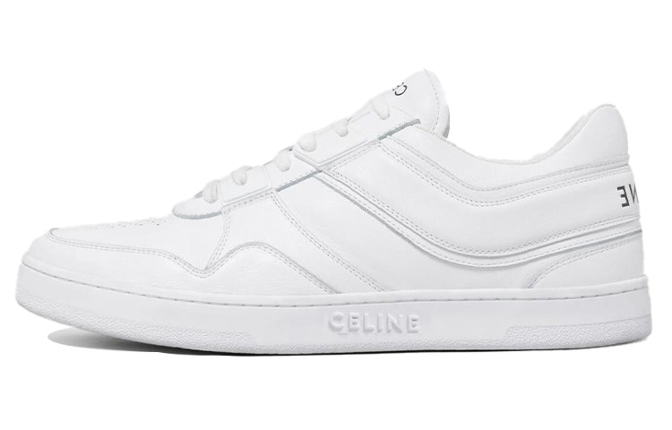 CELINE Trainer Low Top Stylish Skateboarding Shoes Men's Neon White