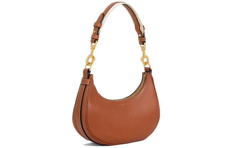 CELINE AVA Smooth Calfskin Shoulder Bag Handbag Shoulder Bag Women's Tawny