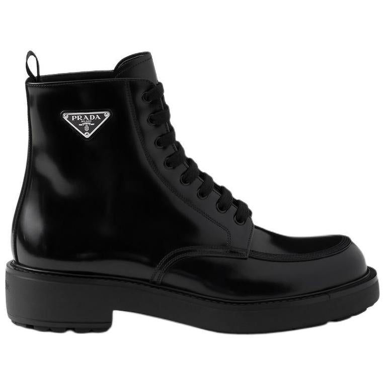 PRADA Ankle Boots 5cm Men's Black