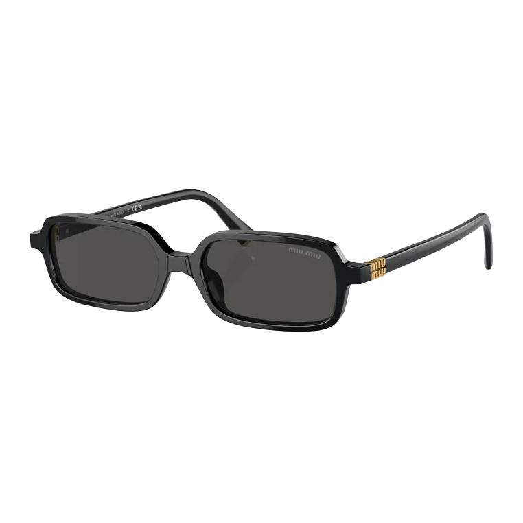 MIU MIU Acetate Rectangular Sunglasses Women's Black