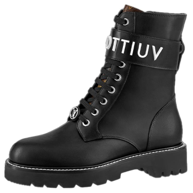 LOUIS VUITTON Territory Ankle Boots Women's Black