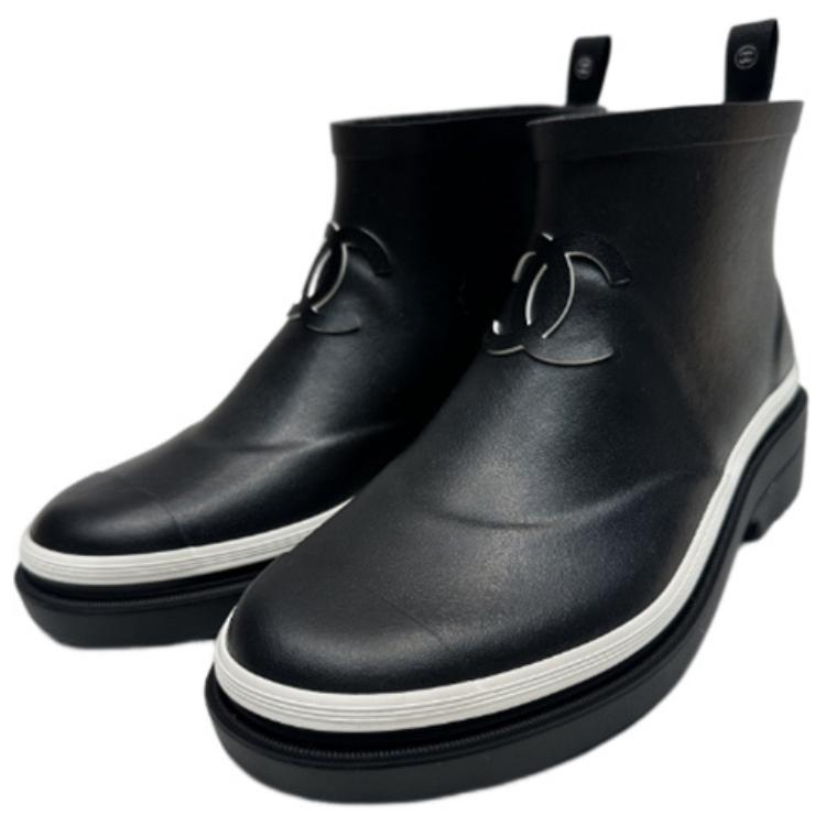 CHANEL Ankle Boots Women's Black