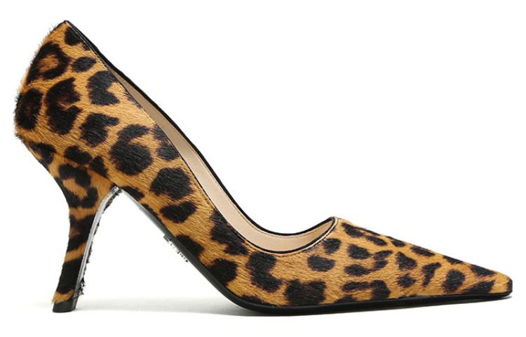 PRADA Satin Pumps 'Leopard' Women's