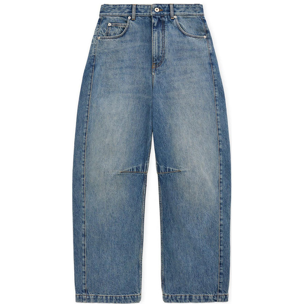 LOEWE Anagram Barrel Jeans 'Washed Denim'