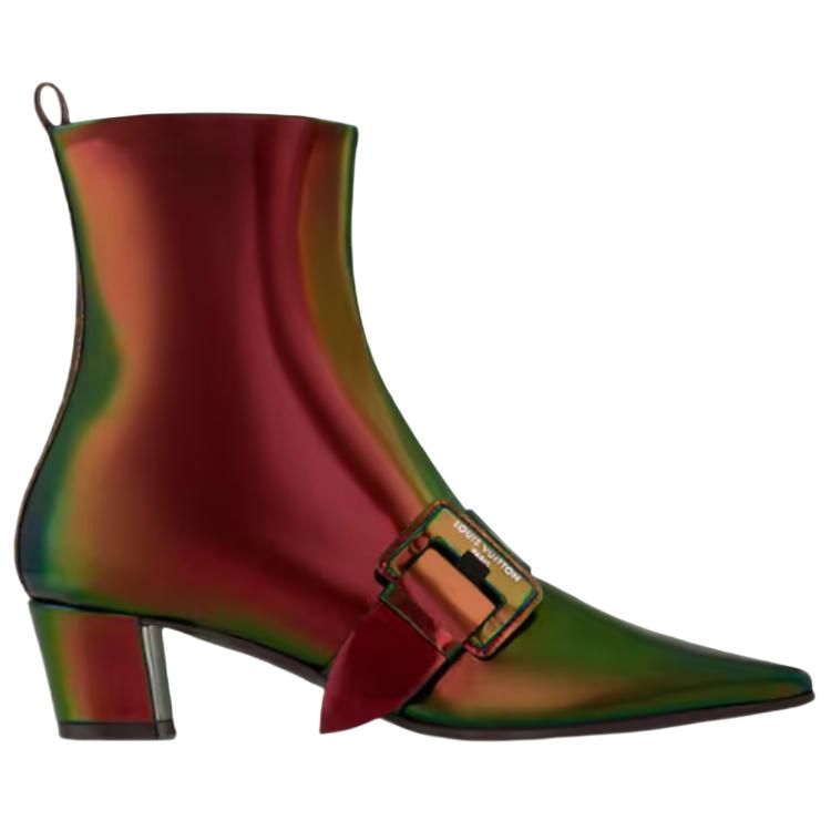 LOUIS VUITTON Ankle Boots 4.5cm Women's Green