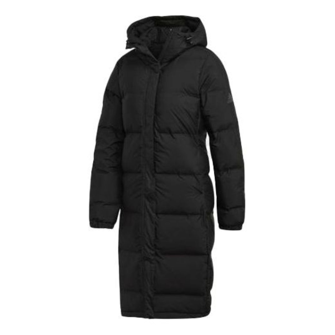 (WMNS) adidas Helionic Long Down Jacket Asia Sizing 'Black' CY8647