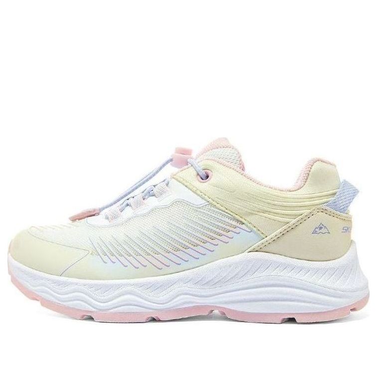 (GS) Skechers Casual Running Shoes 'Yellow White Pink' 303415L-OFPK