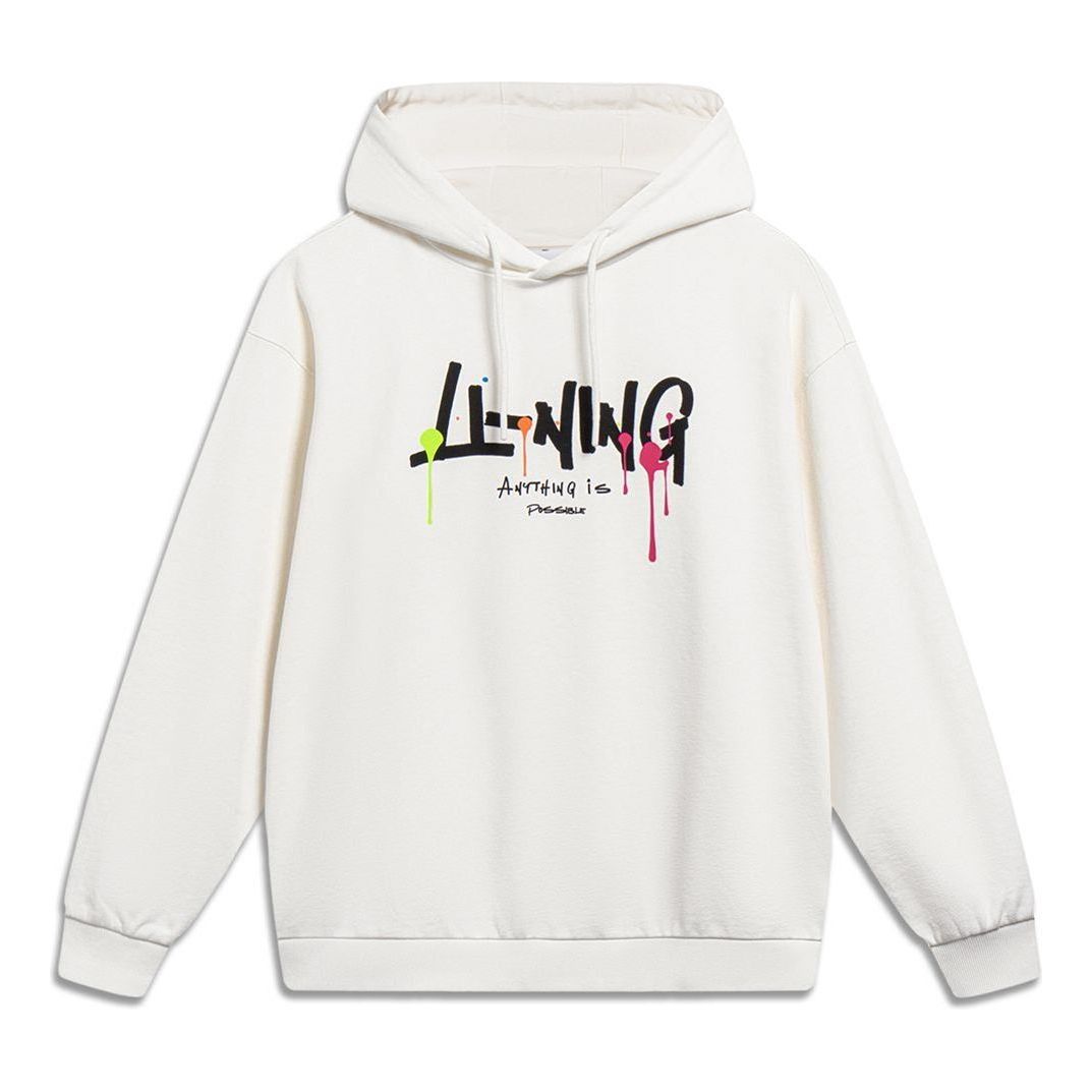 Li-Ning Anything Is Possible Graphic Hoodie 'Creamy White' AWDT559-1