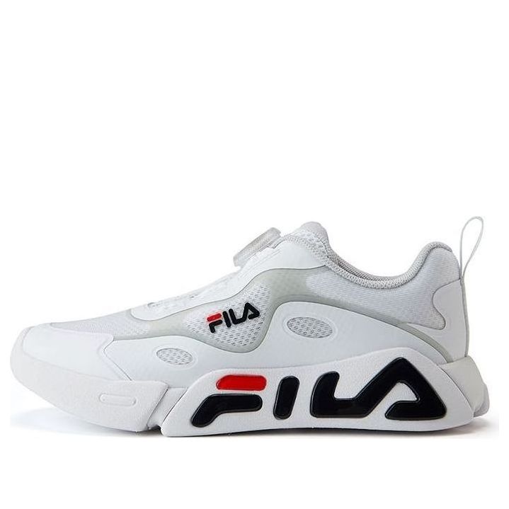 (GS) FILA BOA Classic VNTG Running Shoes White/Black K15B121109FWG